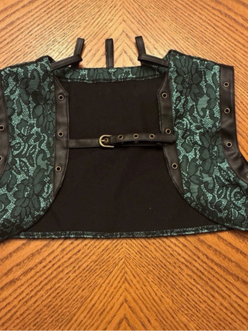 Goth Festival Lace Harness Corset Vest XL